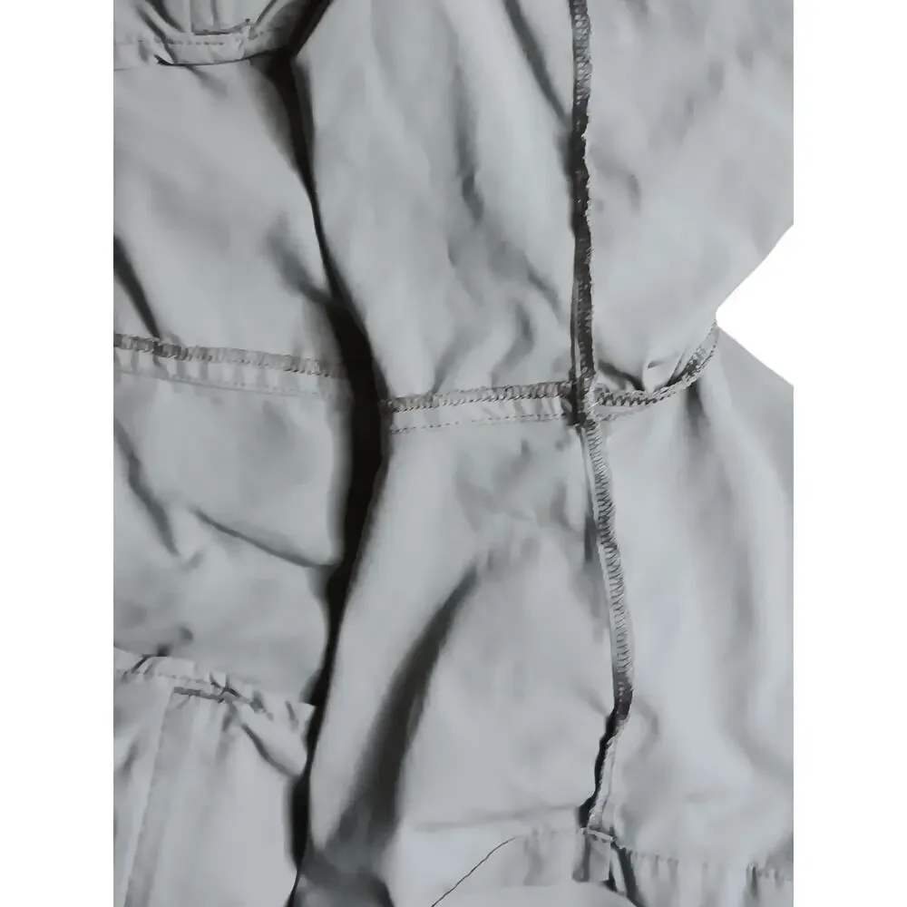 L.L.Bean Men’s Cargo Hiking Shorts XL Regular Gray Nylon Elastic Waist Pockets